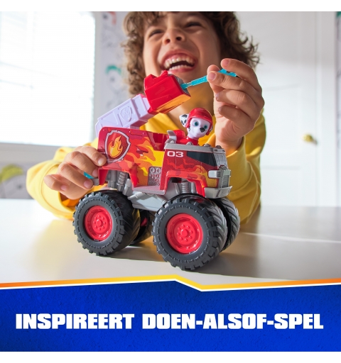 PAW Patrol Rescue Wheels - Marshalls Feuerwehr Monstertruck mit Geschoss-Abwurf und Marshall Hundefigur