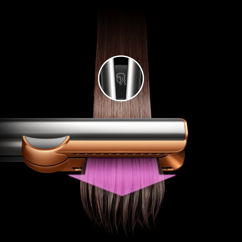 Dyson Airstrait Straightening iron Steam Pink, Rose gold 1600 W 1.98 m