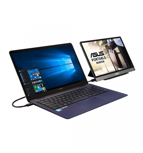 ASUS MB14AC pantalla para PC 35,6 cm (14") 1920 x 1080 Pixeles Full HD Gris