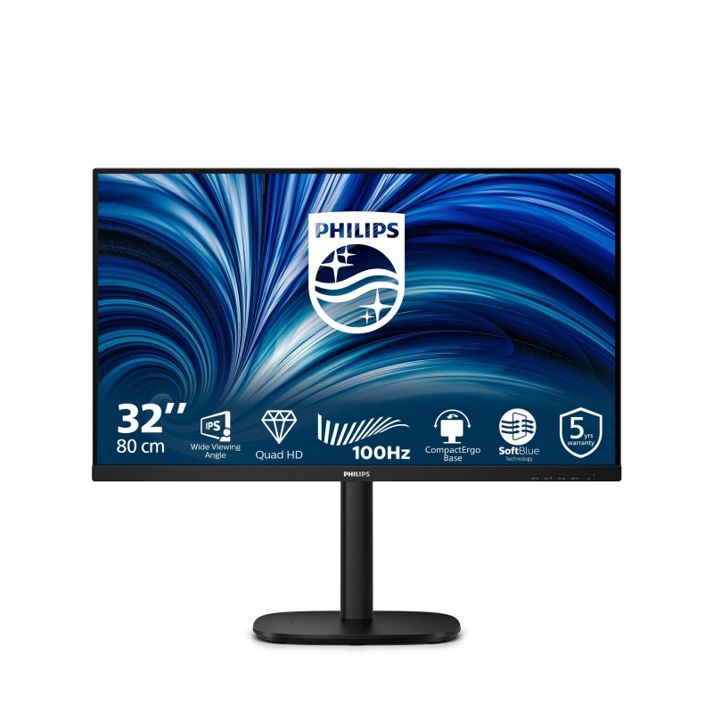 Philips 3000 series 32B2N3500 00 écran plat de PC 80 cm (31.5") 2560 x 1440 pixels Quad HD LCD Noir