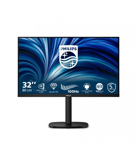 Philips 3000 series 32B2N3500 00 computer monitor 80 cm (31.5") 2560 x 1440 pixels Quad HD LCD Black