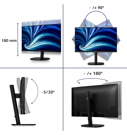 Philips 3000 series 32B2N3500 00 pantalla para PC 80 cm (31.5") 2560 x 1440 Pixeles Quad HD LCD Negro