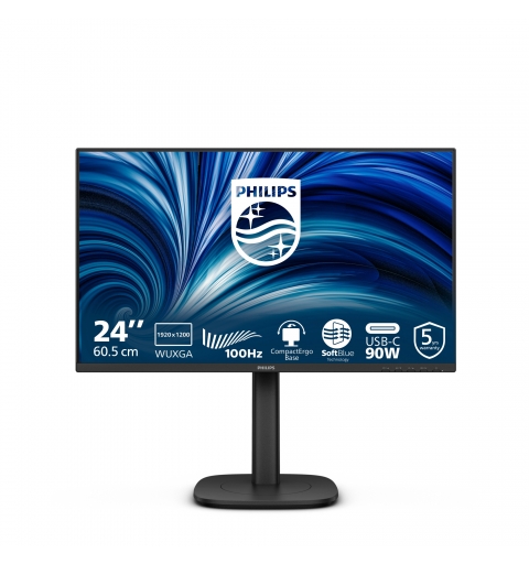 Philips 3000 series 24B2U3301D 00 Monitor PC 61,2 cm (24.1") 1920 x 1200 Pixel WUXGA LCD Nero