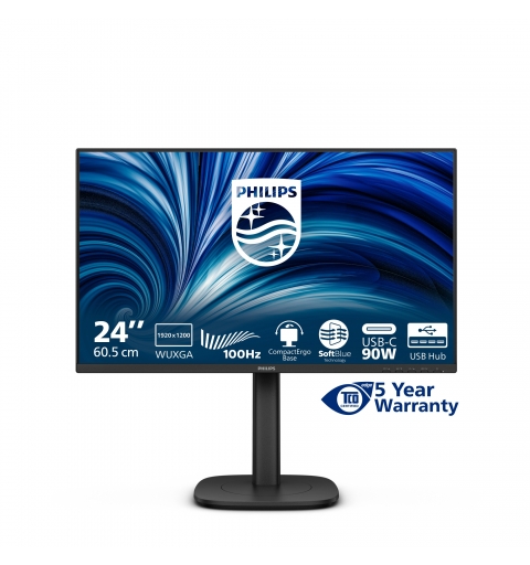 Philips 3000 series 24B2U3301D 00 Computerbildschirm 61,2 cm (24.1") 1920 x 1200 Pixel WUXGA LCD Schwarz