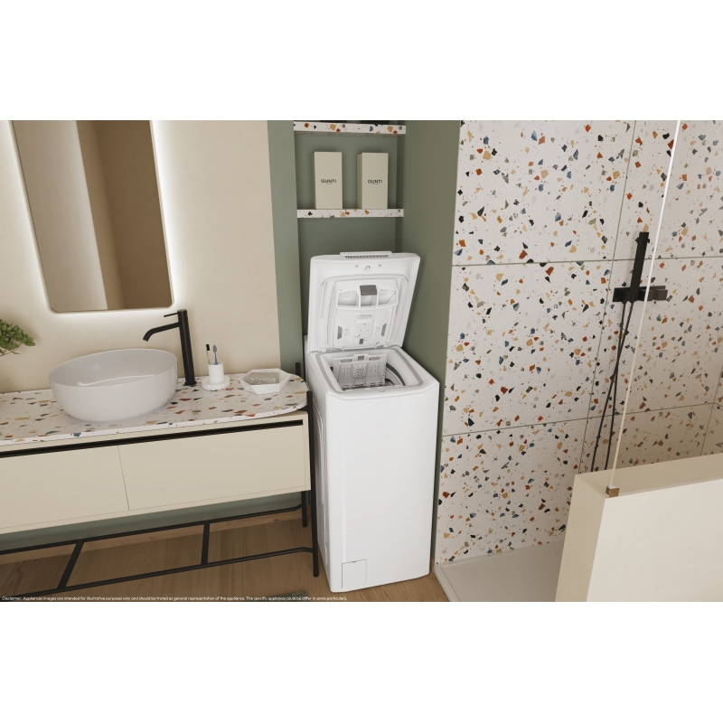 Candy TCA283D2-S Waschmaschine Toplader 8 kg 1200 RPM Weiß