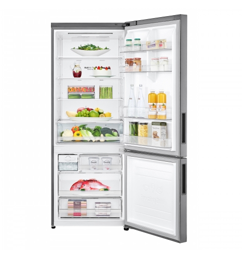 LG GBB566PZHMN Frigorifero combinato 70cm, Classe E, 462L, Wi-Fi, Total no frost, Inox