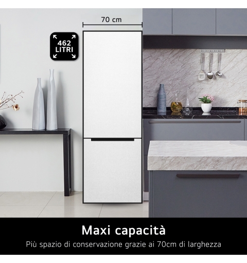 LG GBB566PZHMN Freistehend 462 l E Platin