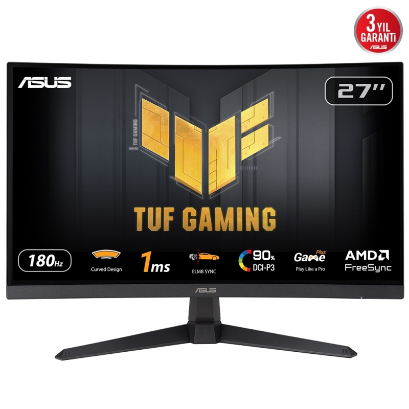 ASUS TUF Gaming VG27VQ3B Computerbildschirm 68,6 cm (27") 1920 x 1080 Pixel Full HD LCD Schwarz