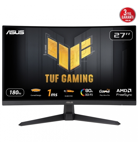 ASUS TUF Gaming VG27VQ3B pantalla para PC 68,6 cm (27") 1920 x 1080 Pixeles Full HD LCD Negro