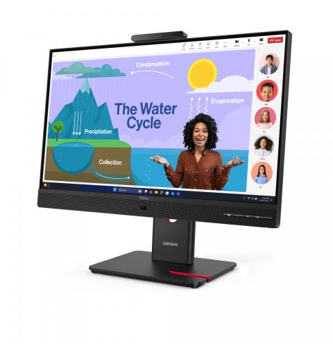 Lenovo ThinkVision T24D-4v LED display 60.5 cm (23.8") 1920 x 1080 pixels Full HD Black