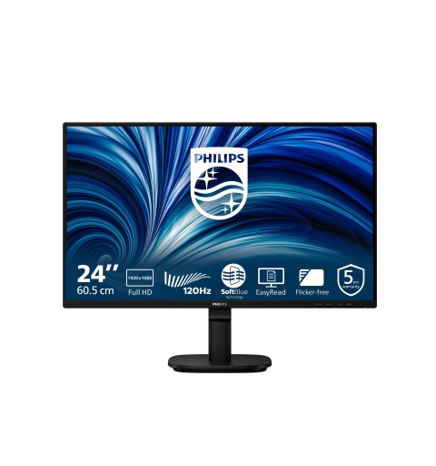 Philips 2000 series 24B2N2200 00 pantalla para PC 60,5 cm (23.8") 1920 x 1080 Pixeles Full HD LCD Negro