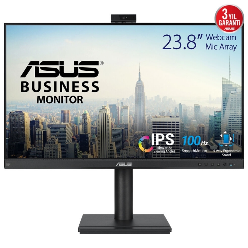 ASUS BE249QFK computer monitor 60.5 cm (23.8") 1920 x 1080 pixels Full HD LCD Black