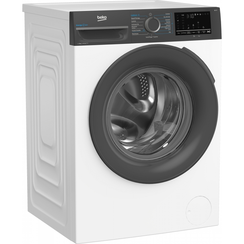 Beko b300 BMWEU10147DA machine à laver Charge avant 10 kg 1400 tr min Anthracite, Blanc