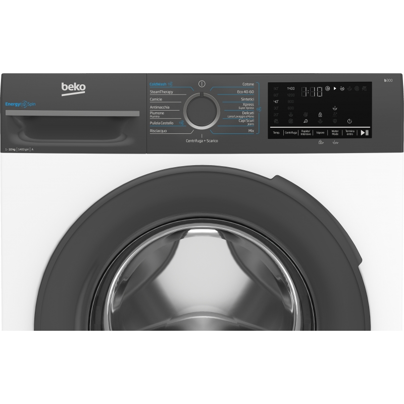 Beko b300 BMWEU10147DA lavadora Carga frontal 10 kg 1400 RPM Antracita, Blanco