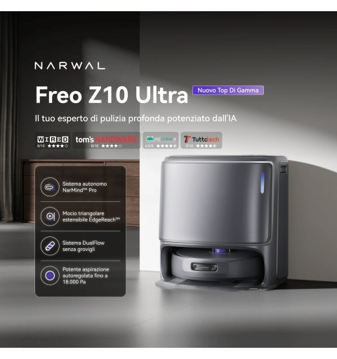 NARWAL Freo Z10 Ultra 2,5 L Sacchetto per la polvere Grigio