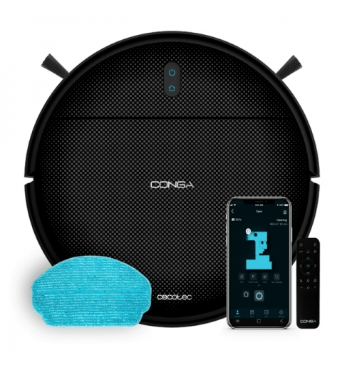 Cecotec Conga 999 Map Genesis Sans sac Noir