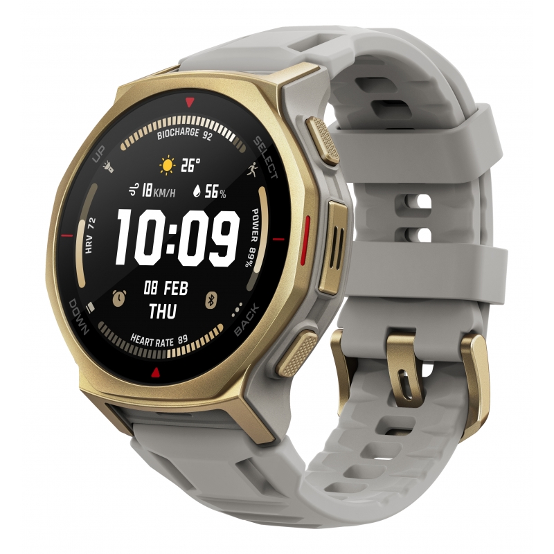 Amazfit T-rex 3 Pro 3,35 cm (1.32") AMOLED 44 mm Digital 466 x 466 Pixeles Pantalla táctil Oro Wifi GPS (satélite)