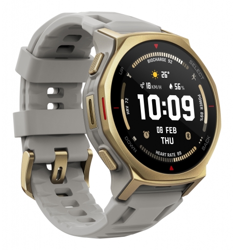 Amazfit T-rex 3 Pro 3,35 cm (1.32") AMOLED 44 mm Digital 466 x 466 Pixel Touchscreen Gold WLAN GPS