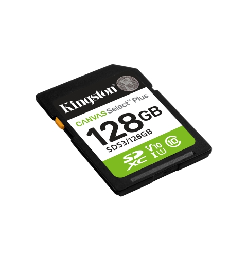 Kingston Technology 128 Go SDXC Canvas Select Plus Gen3 150 Mo s C10 UHS-I U1 V10