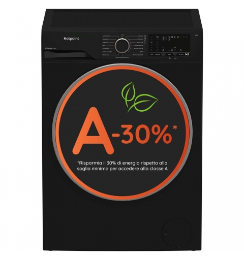 Hotpoint HB 103B CARE IT washing machine Front-load 10 kg 1400 RPM Black
