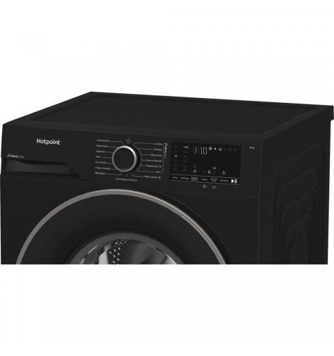Hotpoint Ariston HB 103B CARE IT, Capacità 10kg, classe A -30%, colore Black, 1400 giri, Display digitale XL, Vapore