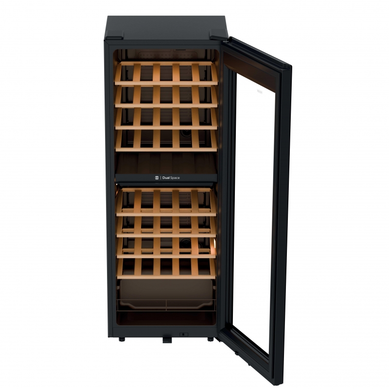 Haier Wine Bank 50 Serie 3 HWS56GDG Refroidisseur de vin compresseur Pose libre Noir 31 bouteille(s)