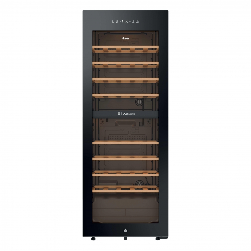 Haier Wine Bank 50 Serie 3 HWS56GDG Compressor wine cooler Freestanding Black 31 bottle(s)