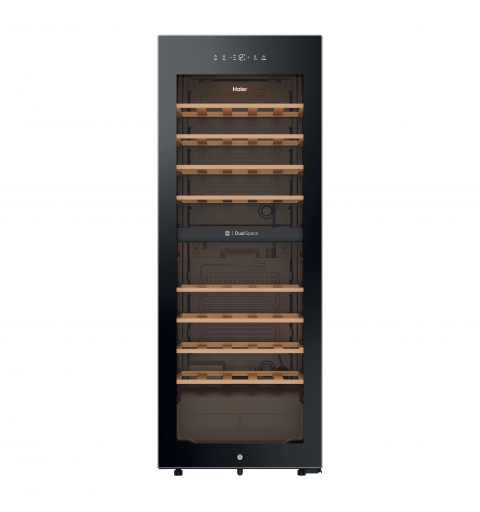 Haier Wine Bank 50 Serie 3 HWS56GDG Nevera de vino Independiente Negro 31 botella(s)