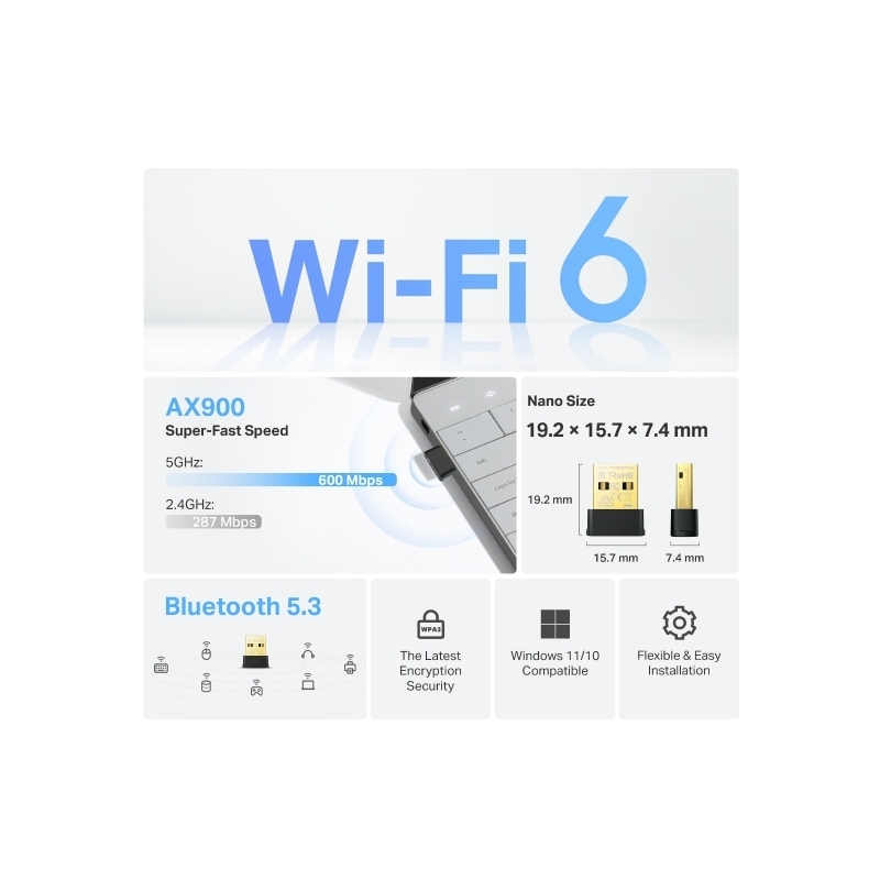 TP-Link Archer TX10UB Nano Bluetooth 600 Mbit s