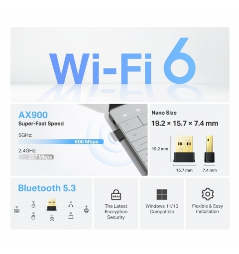 TP-Link Archer TX10UB Nano Bluetooth 600 Mbit s