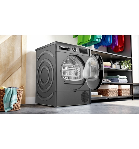 Bosch WQG233DRIT tumble dryer Freestanding Front-load 8 kg Grey