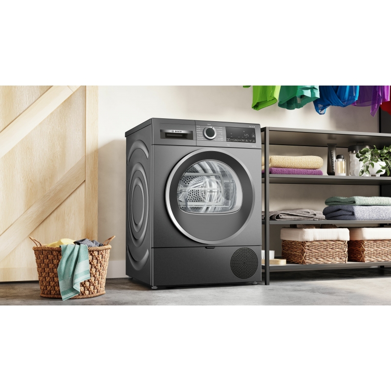 Bosch WQG233DRIT sèche-linge Pose libre Charge avant 8 kg Gris