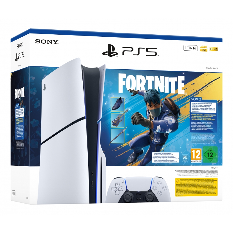 Sony PlayStation 5 - Fortnite Flowering Chaos Bundle 1,02 TB WLAN Schwarz, Weiß