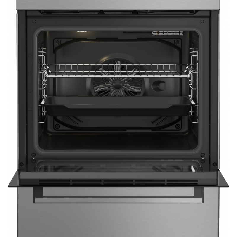 Beko FBE69100X Freestanding cooker A Electric Zone induction hob Stainless steel