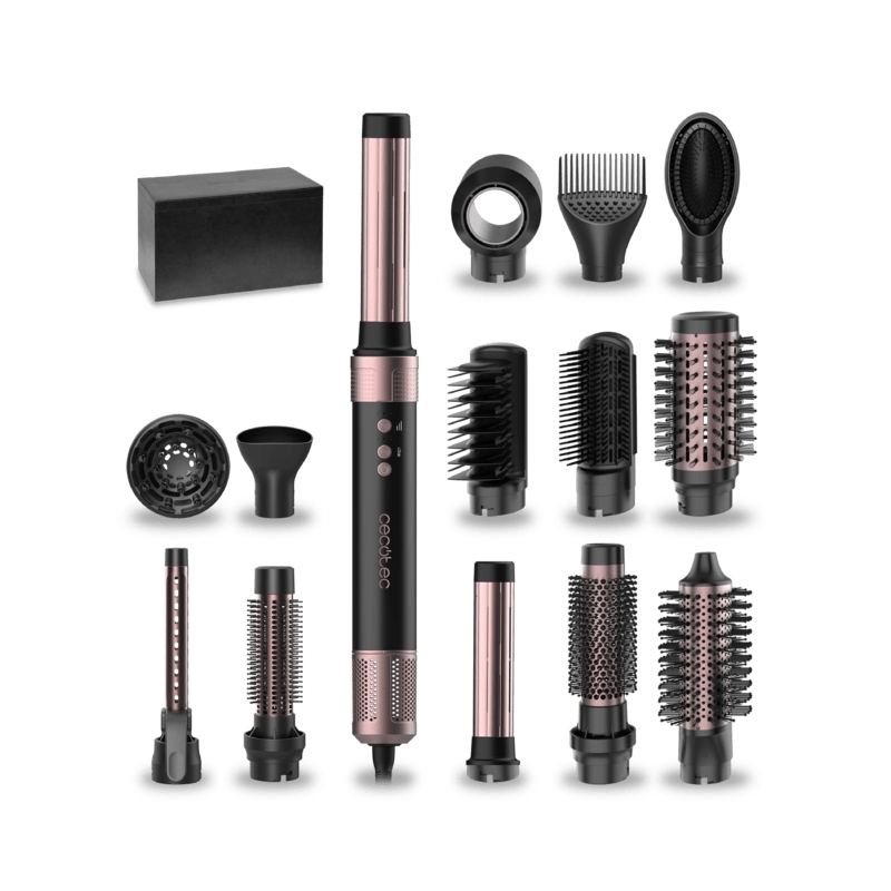 Cecotec Bamba CeramicCare 14in1 AirGlam Hair styling kit Black 1400 W 1.8 m