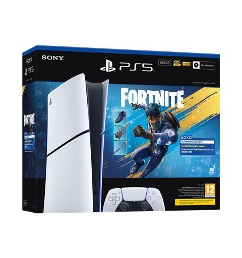 Sony PlayStation 5 Digital Edition - Fortnite Flowering Chaos Bundle 825 GB Wifi Negro, Blanco