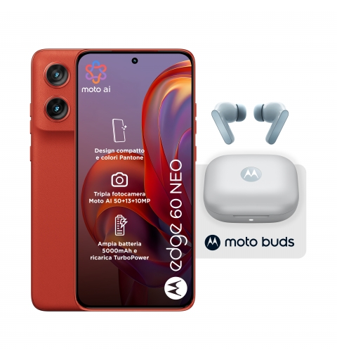 Motorola edge Pack 2x1 60 Neo 8 256 Poinciana + Moto Buds