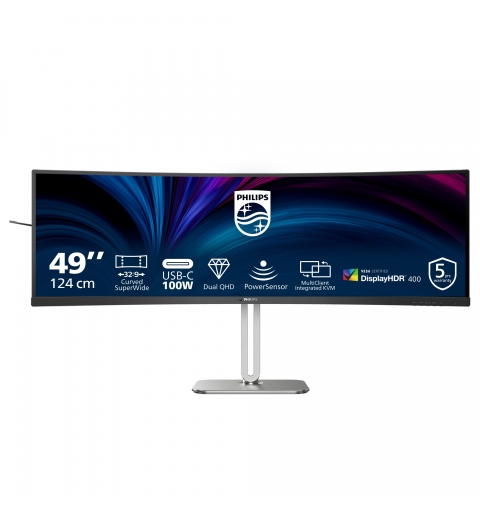 Philips 5000 series 49B2U5900C 00 Computerbildschirm 124 cm (48.8") 5120 x 1440 Pixel Dual QHD LCD Schwarz