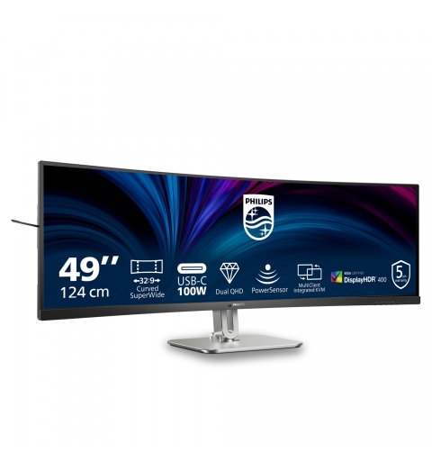 Philips 5000 series 49B2U5900C 00 Monitor PC 124 cm (48.8") 5120 x 1440 Pixel Dual QHD LCD Nero