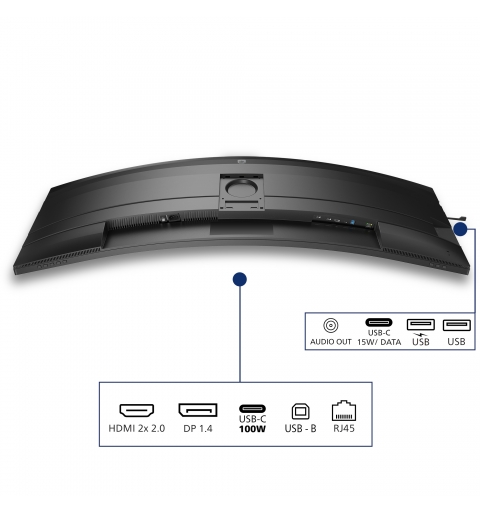 Philips 5000 series 49B2U5900C 00 écran plat de PC 124 cm (48.8") 5120 x 1440 pixels Dual QHD LCD Noir