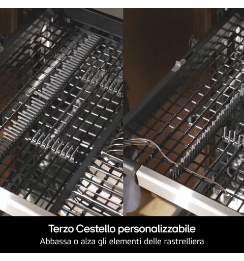 LG DF375HVS Lavastoviglie libera installazione, Classe A, 14 Coperti, Vapore, WI-FI, Grigia