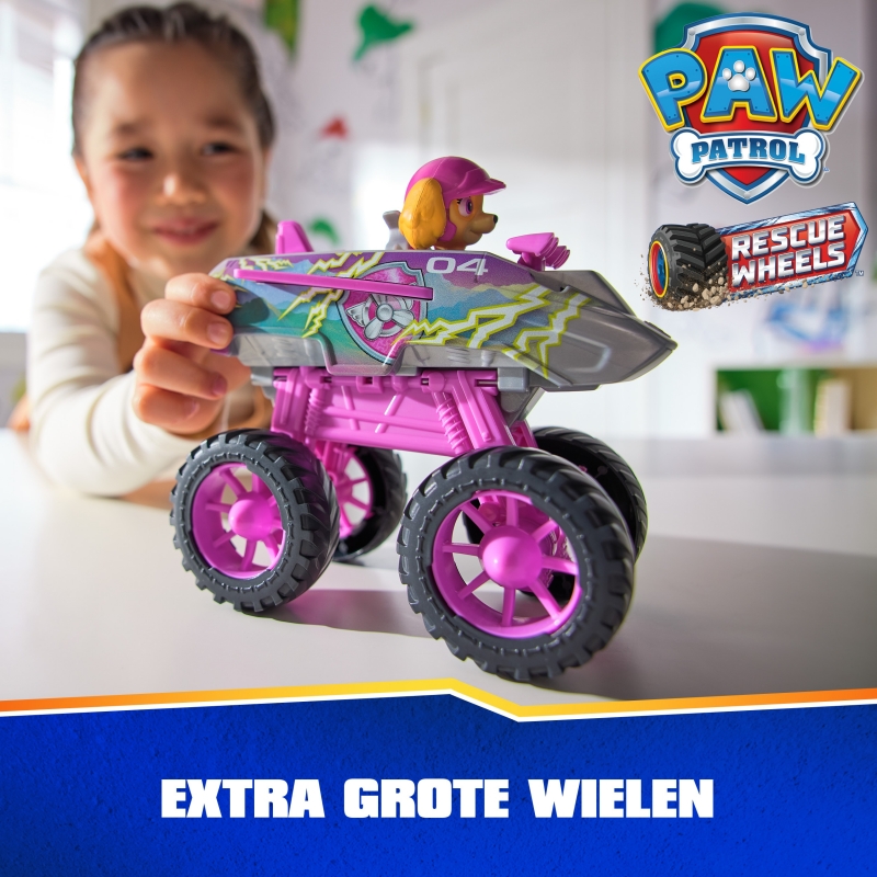 PAW Patrol PATRULLA CANINA - Pack Figura Skye Rescue Wheels y Vehículo Transformable Jet - Patrulla Canina Juguetes - 6069303 -