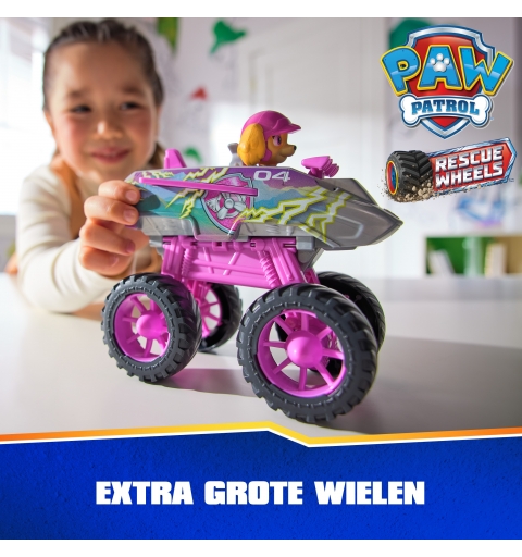 PAW Patrol Rescue Wheels - Skyes Flug-Monstertruck mit Verwandlung in Jet-Modus und Skye Hundefigur