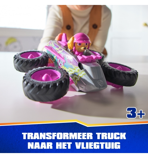 PAW Patrol Rescue Wheels, Jet di Skye, Veicolo Giocattolo con Trasformazione in Jet e Personaggio Collezionabile, Giocattoli