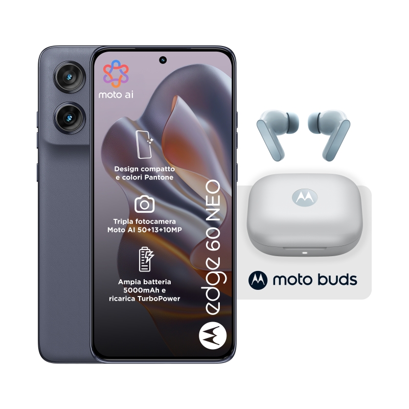 Motorola edge Pack 2x1 60 Neo 8 256 Grisaille + Moto Buds