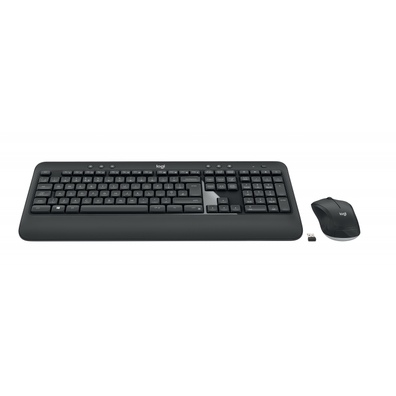 Logitech 920-008676 Tastatur Maus enthalten Universal RF Wireless AZERTY Französisch Schwarz, Weiß