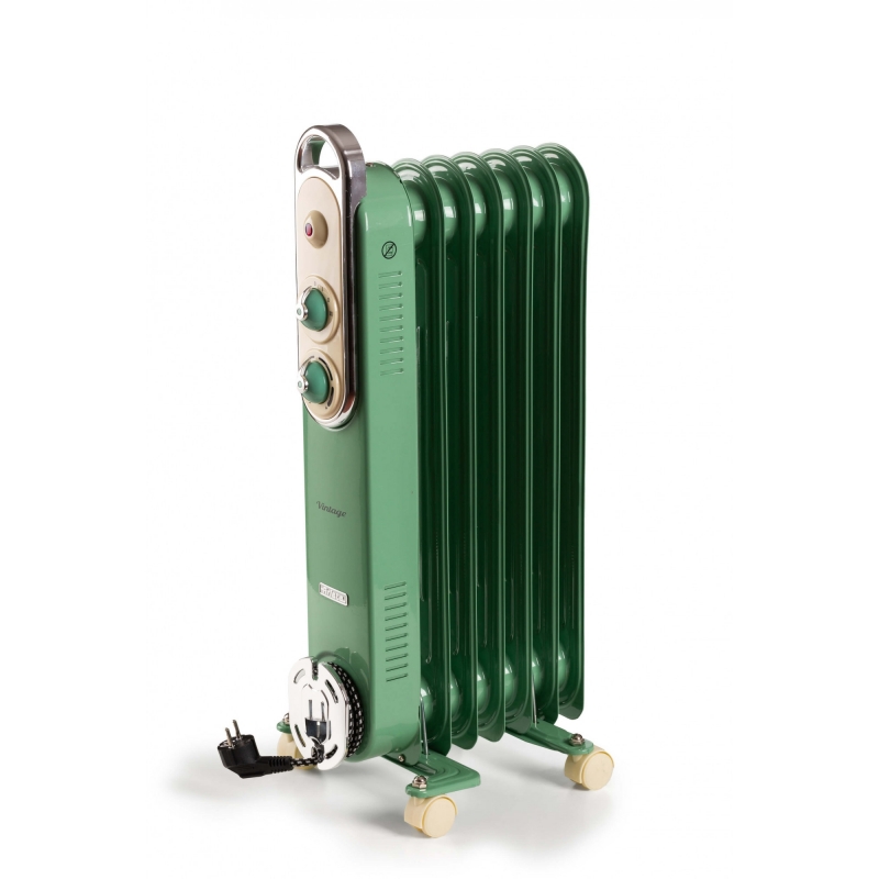 Ariete Vintage Line 8250 04 Interior Verde 1500 W Radiador de aceite eléctrico