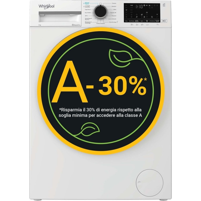 Whirlpool WAM 99WB IT washing machine Front-load 9 kg 1400 RPM White