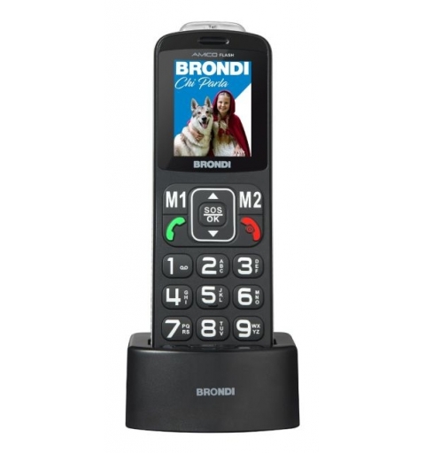 Brondi Amico Flash 5,08 cm (2") Negro Teléfono básico