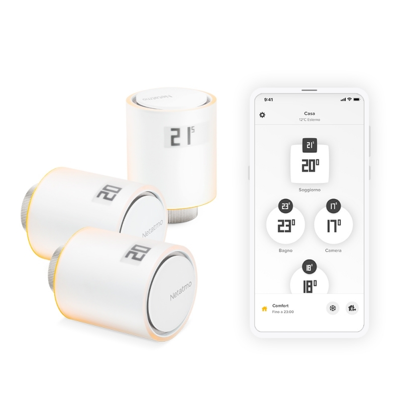 Netatmo Pack 3 Additional Smart Radiator Valves